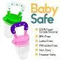 Baby Fruit Feeder Pacifier (2 Pack) - Fresh Food Feeder, Infant Fruit Teething Toy, Silicone Pouches for Toddlers & Kids by Ashtonbee