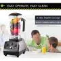Heavy Duty Automatic Timer Blender Commercial Grade Mixer Juicer 3Hp 2200W Fruit Food Processor Ice Smoothies 2L Jar,With Extra Driver,Us Plug