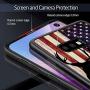 Samsung Galaxy S10e Case with American Flag Pattern Whimsical Design Bumper Black Soft TPU and PC Protection Anti-Slippery &Fingerprint Case for Samsung Galaxy S10e