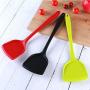 ROIY Silicone Kitchen Tools Shovel Nonstick Silicone Kitchenware Kitchen Cooking Spoon Shovel Suit Kitchen Cooking Tools Red (Color : Black)