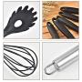 Silicone Kitchenware Set of 10 Kitchen Eco-Friendly Cooking Tools Non-Stick Heat-Resistant Barbecue, Cooking, Salad, Frying