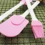 ZDM Professional Kitchenware Silicone Three sets Baking Sauce Brush Butter Cooking Spatula Cookie Pastry Scraper Cake Baking Tool