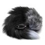 100 Pcs Silicone Butt Plug Black Fox Tail Anal Plug Smooth Fur Sex Toys for Women Adult Games Sex Products