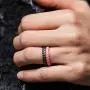ThunderFit Womens Thin Swivel Rings, 10 Rings / 8 Rings / 4 Rings / 1 Ring - Stackable Silicone Wedding Rings - 2.5mm Wide - 2mm Thick