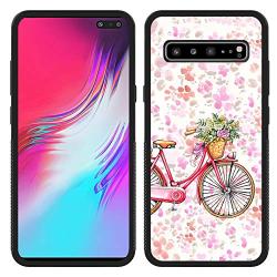 Samsung Galaxy S10 5G Case,Flexible Soft TPU Cover Shell,Slim Silicone Black Rubber Non-Slip Durable Design Protective Phone Case for Samsung Galaxy S10 5G -Bicycle