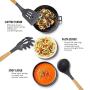 Kitchen Utensil Sets - 11 Pieces Cooking Utensils Set Silicone Spatula Set, Safe Food Grade Silicone with Premium Wood Handles, Non-Stick Heat Resistant Silicone Kitchenware