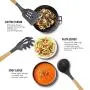 Kitchen Utensil Sets - 11 Pieces Cooking Utensils Set Silicone Spatula Set, Safe Food Grade Silicone with Premium Wood Handles, Non-Stick Heat Resistant Silicone Kitchenware