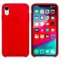 Cable&Case iPhone XR Case Liquid Silicone Case with Logo, Gel Rubber, Protection Shockproof Bumper Cover, Drop Protection, Anti-Scratch Shock Absorption, Soft TPU Edge iPhone XR (6.1") - (Red)