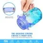 jooe Silicone stretch lids for food seal and bowl covers, 7 pack various size, round, blue