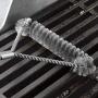 Hli-SHJHsmu 21-Inch 3-Sided Steel Wire Grill Brush Barbecue Cleaning Scraper Tool Grill Cleaning Brush Cleaning Brush Home Cleaning Kit