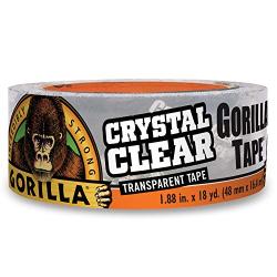 Gorilla 6060002 Crystal Clear Tape 18YD, 1-Pack