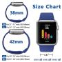 iGK Sport Band Compatible with Apple Watch 38mm 40mm 42mm 44mm, Soft Silicone Sport Strap Replacement Bands for iWatch Apple Watch Series 5, Series 4, Series 3, Series 2, Series 1