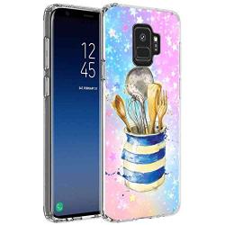 Kitchenware Transparent Corner Phone Case Compatible Galaxy S9 [5.8"] Anti-Drop