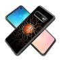 Samsung Galaxy S10 Case with Basketball Fire Pattern Whimsical Design Bumper Black Soft TPU and PC Protection Anti-Slippery &Fingerprint Case for Samsung Galaxy S10
