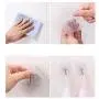 MOVEmen Hook 4PC Strong Transparent Suction Cup Sucker Wall Hooks Hanger for Kitchen Bathroom Coat Hook Strong Jewelry Stand Kitchenware Storage Rack Keychain Hook Home Decoration Wallet Handbag Hook
