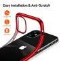TORRAS Crystal Clear iPhone 11 Case, [Anti-Yellow] Soft Silicone TPU Thin Cover Slim Phone Case for iPhone 11 6.1 inch 2019, Glossy Red