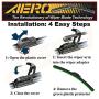 OEM QUALITY 18" AERO Premium All-Season Beam J-Hook Windshield Wiper Blade