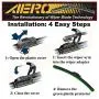 OEM QUALITY 18" AERO Premium All-Season Beam J-Hook Windshield Wiper Blade