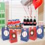 24 Packs Baseball Goodie Candy Treat Bags Baseball Party Gift Bags with Thank You Stickers for Kids Sports Theme Birthday Party Decorations MLB Game Celebration Supplies