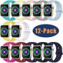 Laffav Compatible with Apple Watch Band 42MM/38MM/40MM/44MM, High-Performance Silicone Sport Replacement Band Compatible with Apple Watch Series5/4/3/2/1