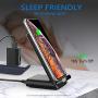 Yootech Fast Wireless Charger with Cooling Fan, Qi-Certified 10W Max Wireless Charging Stand with Quick Adapter,Compatible iPhone 11/11 Pro/11 Pro Max/XS MAX/XR/XS,Galaxy Note 10/Note 10 Plus/S10 Plus