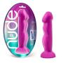 8&quot Realistic Sensa Feel Dual Density Dildo - Platinum Silicone - Ridged Cock Dong - Suction Cup Harness Compatible - Sex Toy for Women - Sex Toy for Adults (Violet)