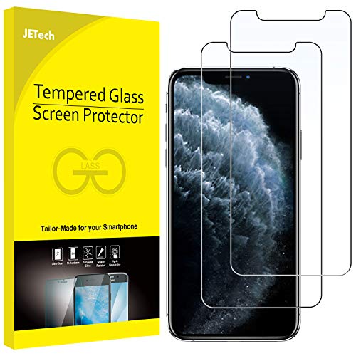 JETech Screen Protector for Apple iPhone 11 Pro, iPhone Xs and iPhone X 5.8-Inch, Tempered Glass Film, 2-Pack