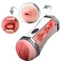 SHEEOPPS T-Shirt Male Realistic Pussycats Sucking Cup,Adjustable Pòckèt Pùssèys Hands Free Grade Silicon Màlè Stròkè Toys With Sùctì-on Cùp Pleasure Best Gift For Couple Or Solo Play, Bùllèt Adùllt To