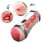 CHENWEIYAA Male Realistic Pussycats Sucking Cup,Adjustable Pòckèt Pùssèys Hands Free Grade Silicon Màlè Stròkè Toys With Sùctì-on Cùp Pleasure Best Gift For Couple Or Solo Play, Bùllèt Adùllt Toys For