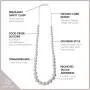 Goobie Baby Audrey Silicone Teething Necklace for Mom to Wear, 100% Safe Silicone (Teething Necklace, Marble)