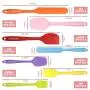 Silicone Spatula 7-piece Set, Umite Chef Mini Rubber Spatula Set-Versatile Tools Created for Baking and Mixing-One Piece Design, Non-Stick & Heat Resistant-Stainless Steel Core (Multicolor)
