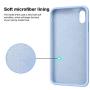 Vooii iPhone Xs Case, iPhone X Case, Soft Liquid Silicone Slim Rubber Full Body Protective iPhone Xs/X Case Cover (with Soft Microfiber Lining) Design for iPhone X iPhone Xs - Light Blue