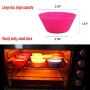 Silicone Baking Cups, Jumbo Cupcake Liners Large 3.54 inch Resusable Muffin Cups Non-stick Muffin Liners Cupcake Baking Cups Stand Alone Cupcake Holder, 12Packs in 6 Rainbow Colors