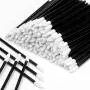 600pcs Disposable Lipstick Applicators Wands Makeup Applicators Brushes Lipgloss Applicators Tester Wands ECBASKET Disposable Lip Brushes Tool Kits Black