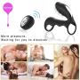 Lfcmf Giftly ?êni? Dual ?ings Orgásmic ?êni? ?ings Mini bǚllet Vi`br?tórs Silicone Material Toys for Couple (Color : Black)