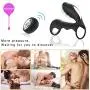 Lfcmf Giftly ?êni? Dual ?ings Orgásmic ?êni? ?ings Mini bǚllet Vi`br?tórs Silicone Material Toys for Couple (Color : Black)