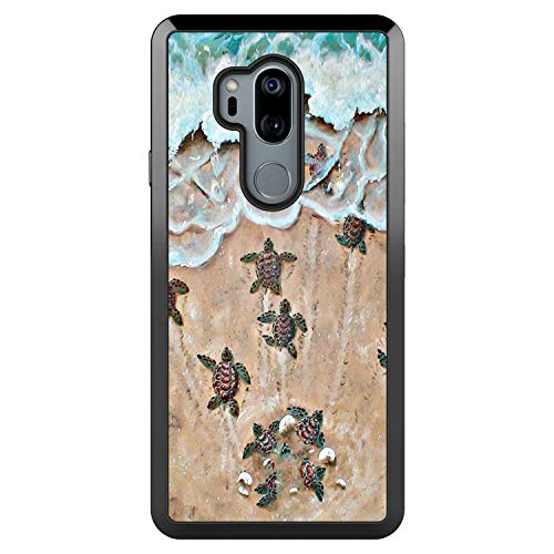 LG G7 ThinQ Case, Baby Turtle Shock-Absorption TPU Rubber Bumper LG G7 ThinQ Case, Ultra Thin Slim Protective Cover for LG G7 ThinQ-Black
