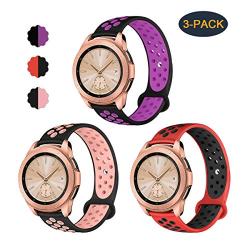 Valband Compatible Samsung Galaxy Watch (42mm) Band/Galaxy Watch Active (40mm) Bands, Soft Silicone 20mm Watch Band Replacement Sport Strap Wristband for Women Men