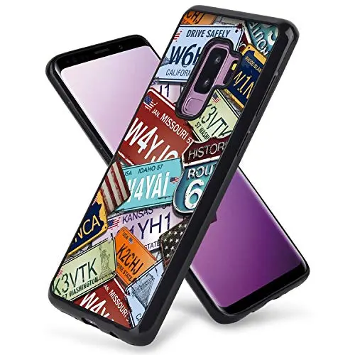 Samsung Galaxy S9 Plus License Plate Glossy Edge Cell Phone Case [6.2"]
