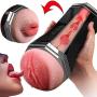 Yikiop 2 in 1 Male Aír-cr?ft Cup Man Massager Cup Electric Medical Lightweight Silicone Waterproof Handheld Vibrating Massager Male Massaging Cup Toys with Strong Suction Mens Tshirt