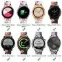 VIGOSS Silicone Floral Band Compatible Galaxy Watch 42mm Bands/Galaxy Watch Active 40mm Bands/Gear Sport Band, Women 20mm Strap Replacement Bracelet Wristband for Samsung Galaxy Watch 42mm R810 Watch