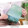Printed Ultra Lightweight Protective Stand Cover for Samsung Galaxy Tab S2 9.7 Case,Watercolor Flower Home Decor,Aqua Impressionist Field Paint with Blooms Tranquil Concept,Soft Blue