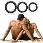 TPTPMAY 3Pcs Soft Silicone Pennis Ring Delay Ejeculation Retarder Hard Enrection Male Massaging Adullt Couples Six Toy