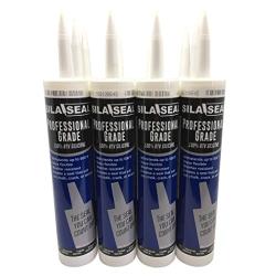 SILA-SEAL Professional Grade 100% RTV Silicone, case of 12 (Clear), 1pc Tube