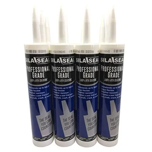 SILA-SEAL Professional Grade 100% RTV Silicone, case of 12 (Clear), 1pc Tube