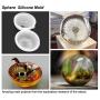 Epoxy Resin Molds LETS RESIN Resin Casting Molds Silicone Square Ball Molds 9PCS Different Sizes, Silicone Resin Mold for Resin Jewelry, Soap, Dried Flower Leaf, Insect Specimen DIY Fans
