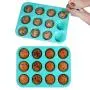 Silicone Muffin Pan Set - Cupcake Pans 12 Cups Silicone Baking Molds,BPA Free 100% Food Grade, Pinch Test Approved, Pack of 2