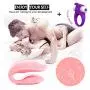 U-Shaped Electronic Couple Love Stimulation Promote Toys Multi-Speed Bed Sport Self-Amusement Tool Rechargeable & Silicone