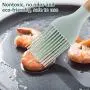 Junluck Cooking Utensil Set, 9PCS/Set Silicone Cooking Utensils Kitchenware Blue Kitchen Tool, Made of Premium Silicone Material, for Household Kitchen