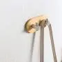 MOVEmen Hook Door Hook Hanger Bathroom Kitchen Closet Without Nail Hook Stainless Steel Bamboo Kitchenware Storage Rack Drain Rack Towel Hook Shower Hook Mop Shelf Wallet Handbag Hook (A)